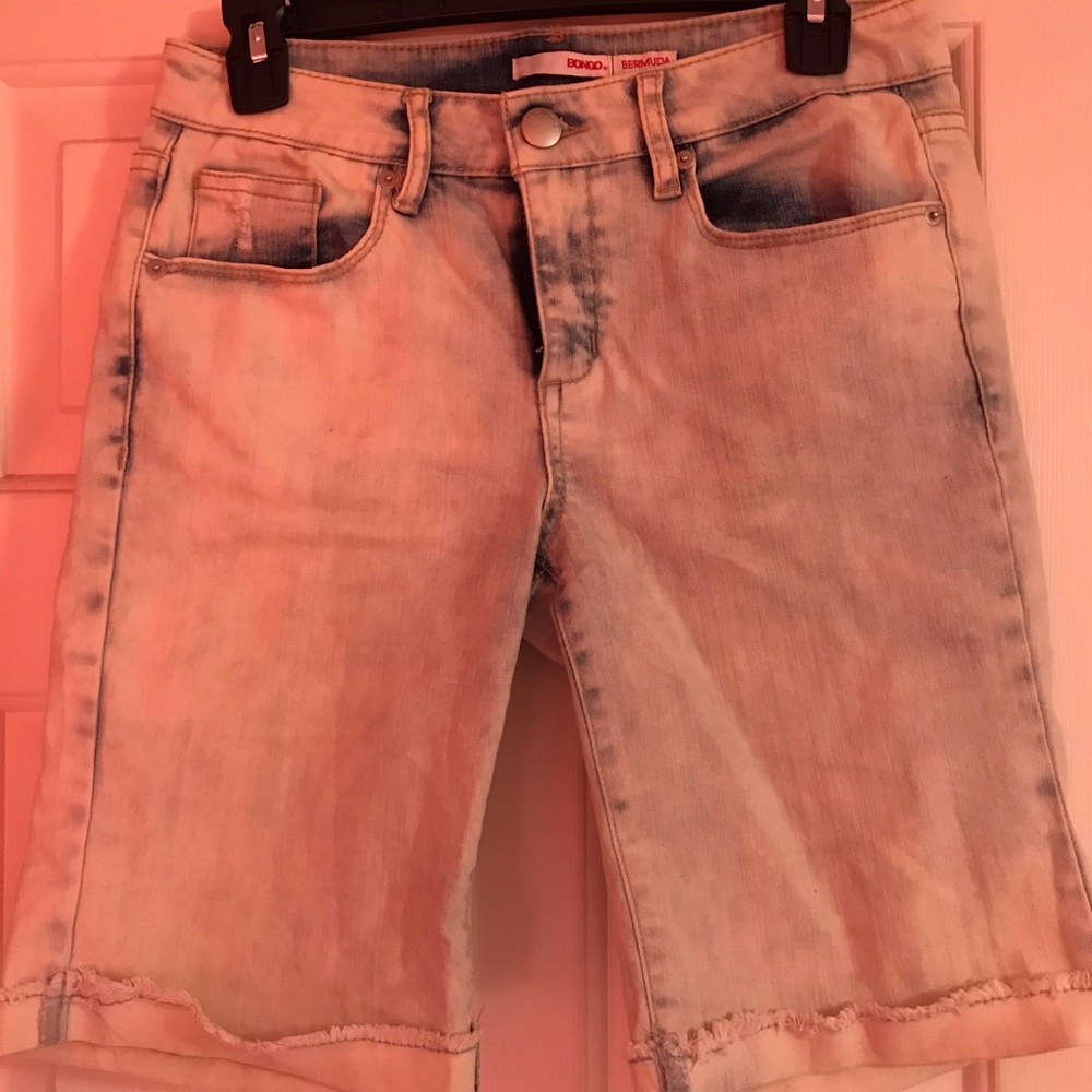 Denim Bermuda Shorts